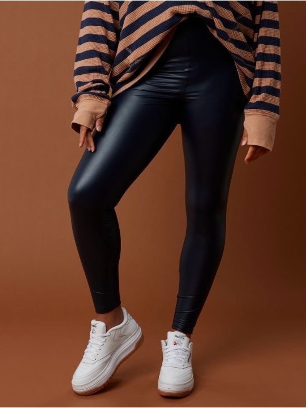 OFFLINE by Aerie Real Luxe Faux Leather Leggings | Size XL